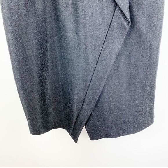 TOPSHOP Black Tinsel Sparkly Wrap Dress LBD - Picture 7 of 16